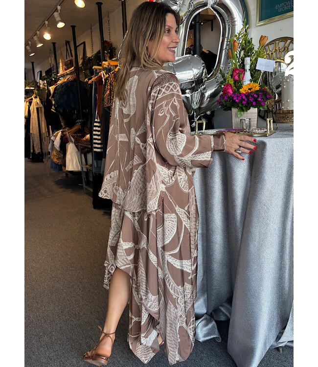 Asymmetrical Satin Set