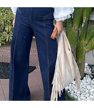 High Waisted Wide Leg Jean