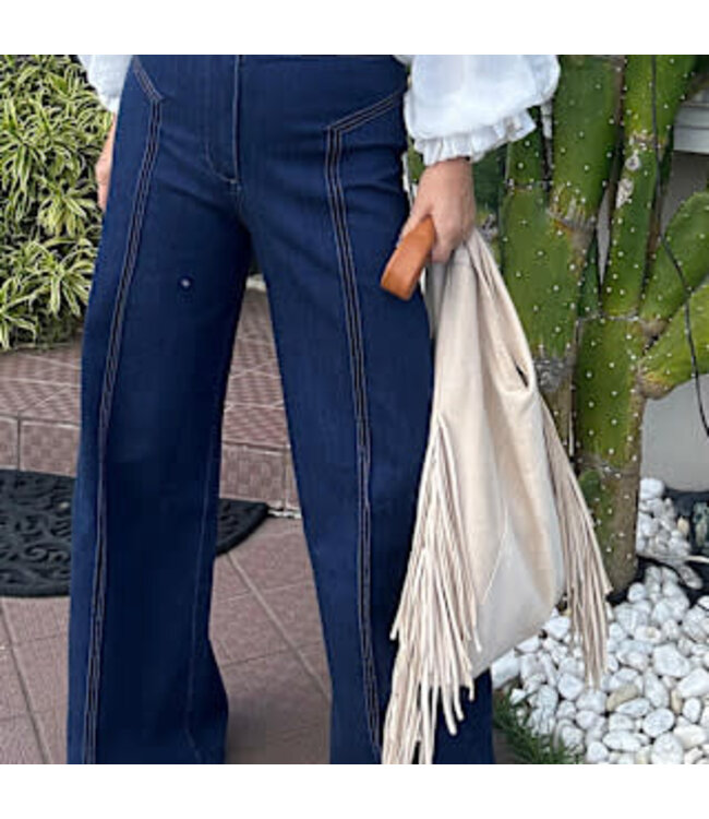 High Waisted Wide Leg Jean