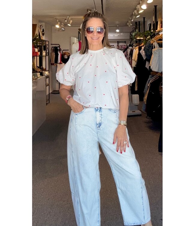 Light Denim Barrel Jean