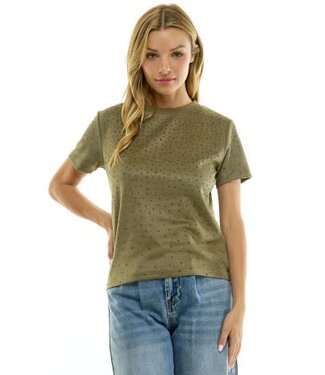 Olive Stud Tee