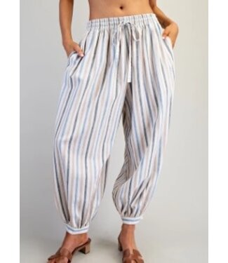 Striped Balloon Jogger Pant