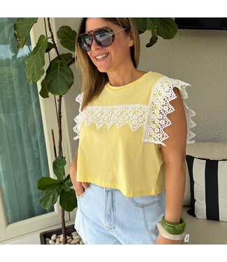 Petit Crochet Contrast Tee