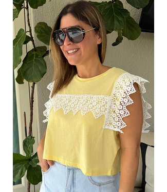 Petit Crochet Contrast Tee