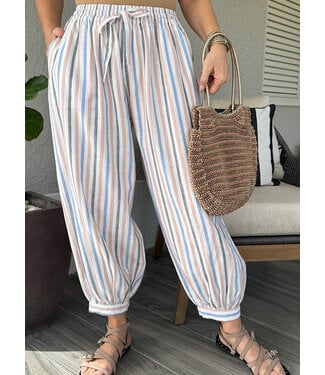 Striped Balloon Jogger Pant