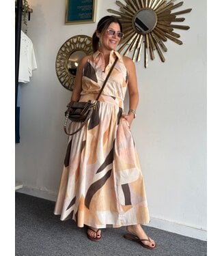 Print Collared Dress