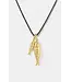 Golden fish Cord Necklace