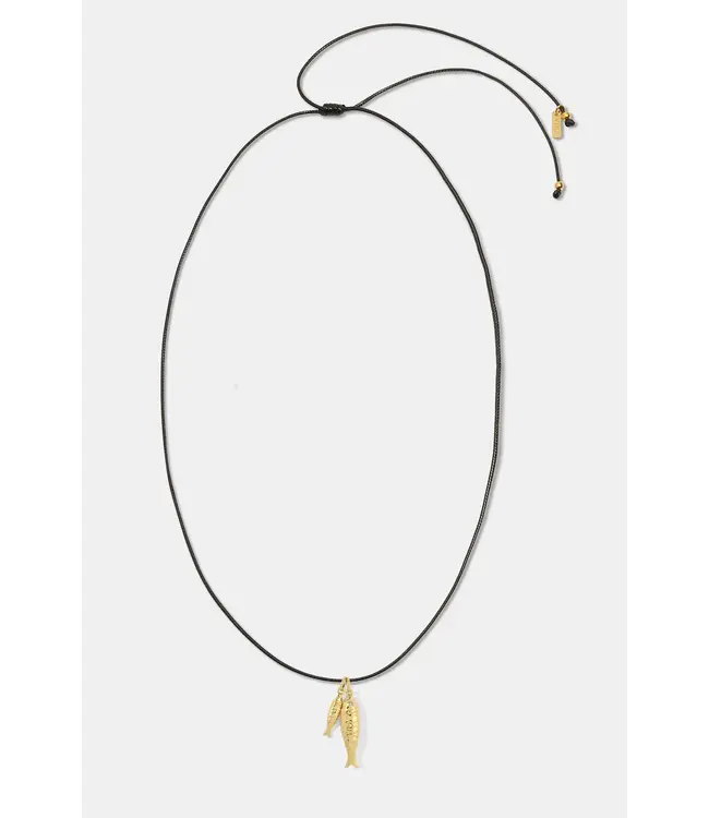 Golden fish Cord Necklace