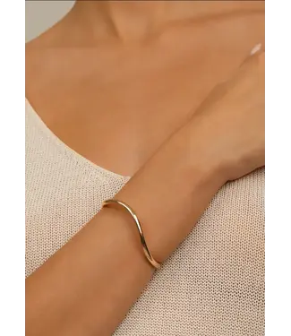 Waved Cuff Bracelet