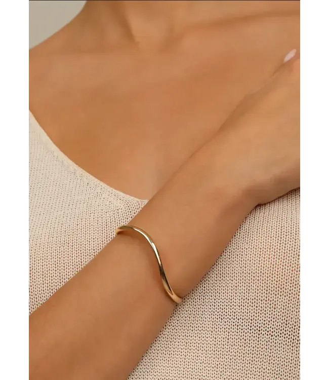 Waved Cuff Bracelet