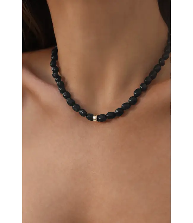Positano Necklace Black Tourmaline