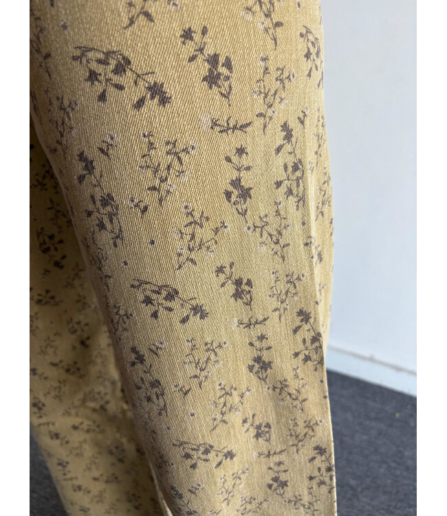 Floral Print Stretch Pants