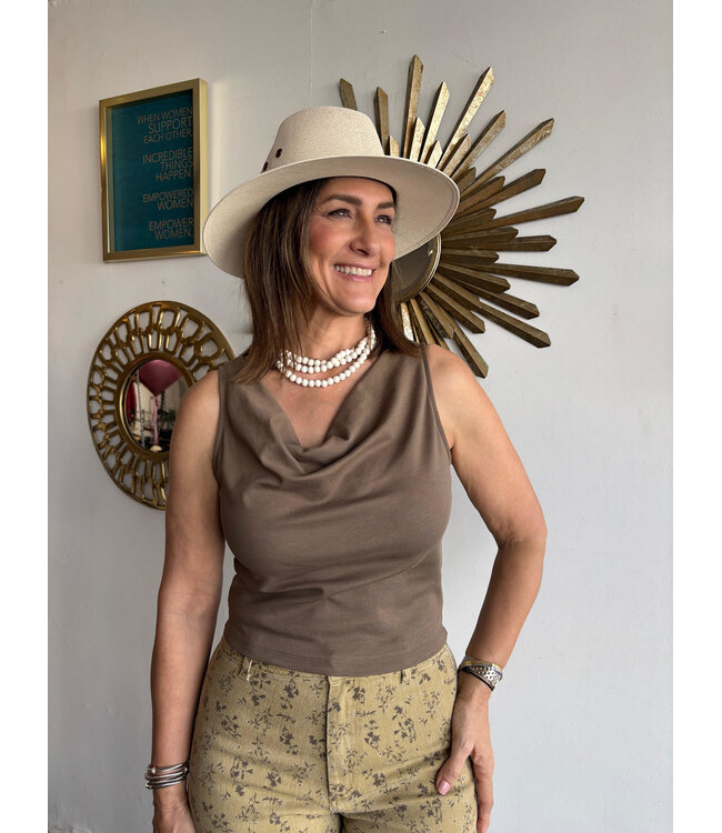 Cowl Back Detail Top