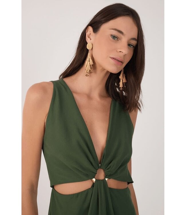 Cutout Detail Maxi Dress