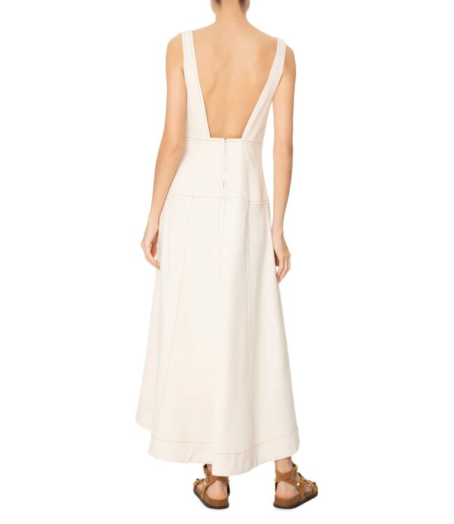 Top Stitched Midi Dress