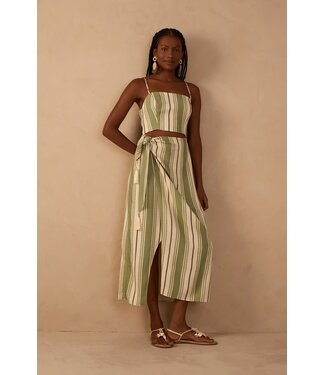 Dress To Stripe Wrap Dress