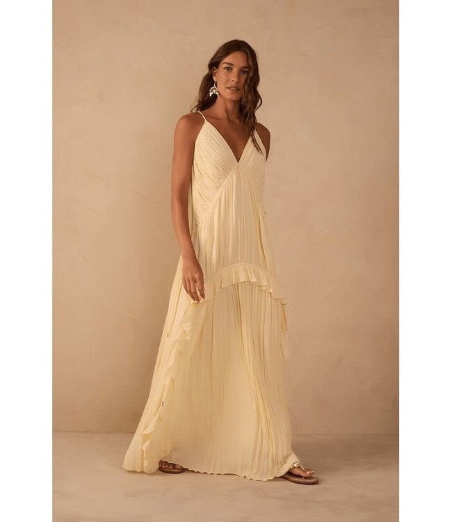 Ruffle Detail Maxi Dress