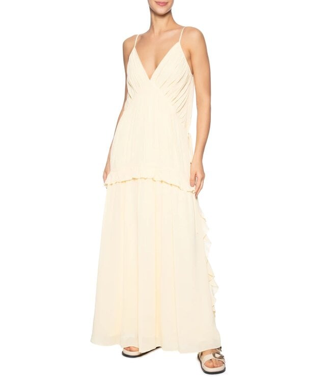 Ruffle Detail Maxi Dress