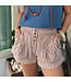 Striped Button Down Shorts