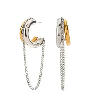 Blain Chain Hoop Two Tone