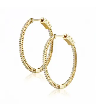 Kristen CZ Ovel Hoop