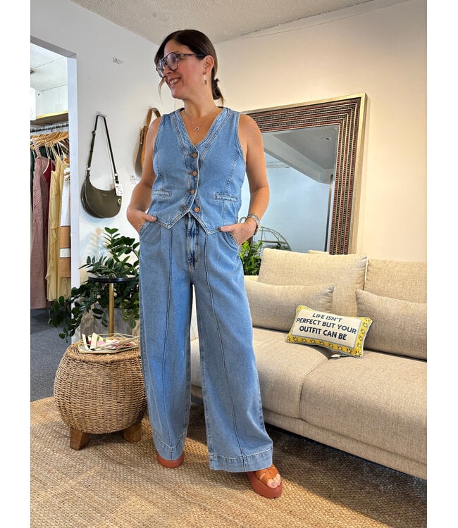 Utility Wide Leg Jeans