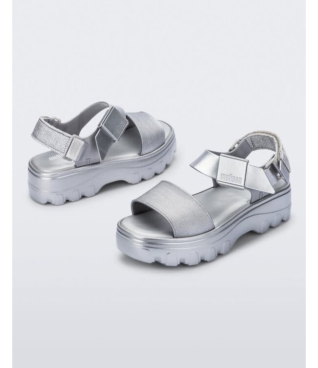 Melissa Silver Kick Off Sandal Metallic