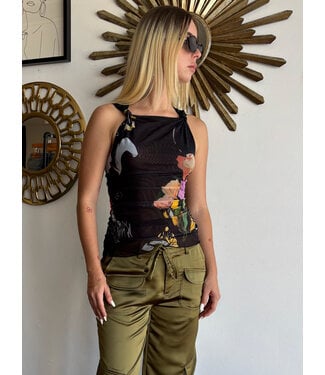 DESIGUAL Mesh Top Bruselas