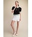 Puff Sleeve Lace Knit Top