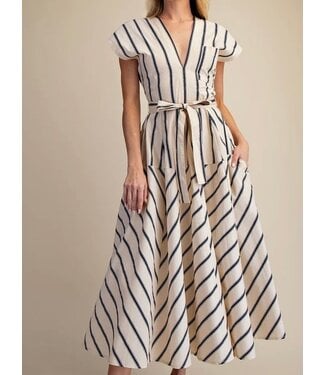 Waist Tie Midi Dress