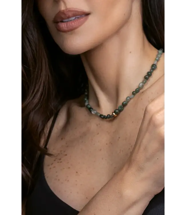Positano Necklace Green Rutilated Quartz
