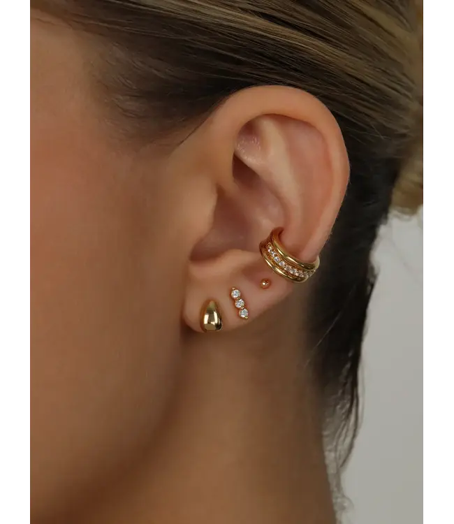 Teardrop Stud Earrings