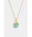 Semiprecious Detail Pendant - Amazonite
