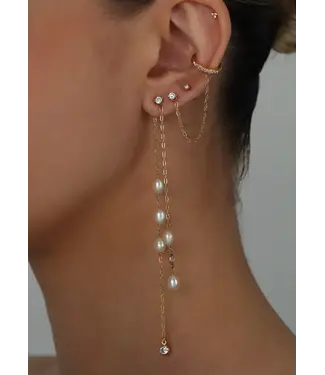 Layered Pearl Earrings