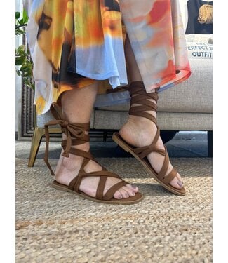 Boho Lace Up Sandals