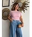 Blush Pink Mesh Top