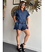 Denim Embroidered Set