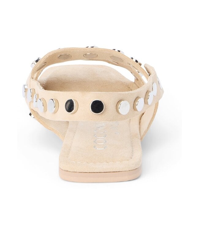 Kira Suede Studded Slingback Sandals