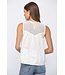 Lace Applique Off White Top