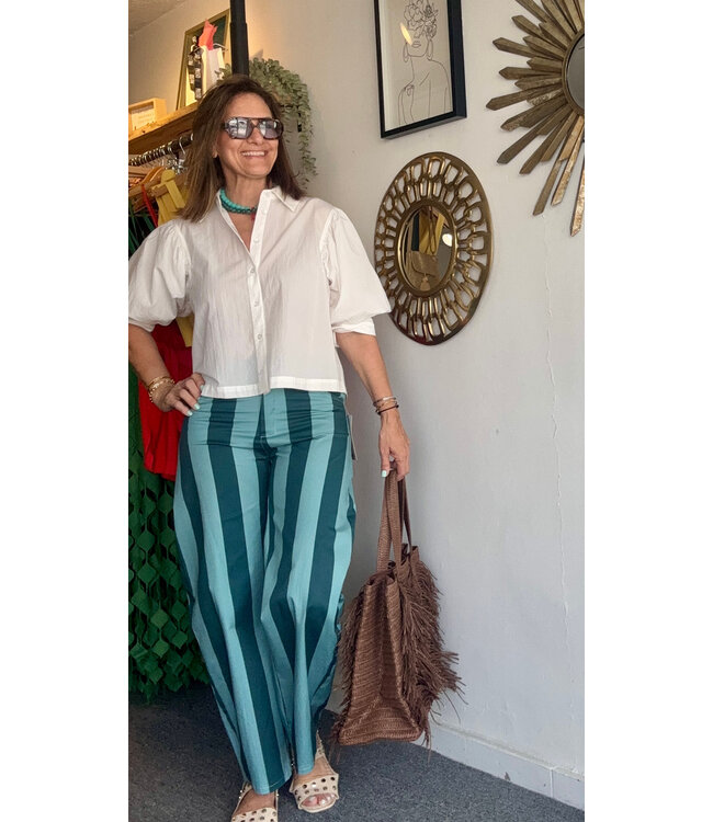 Blue Stripes Pants
