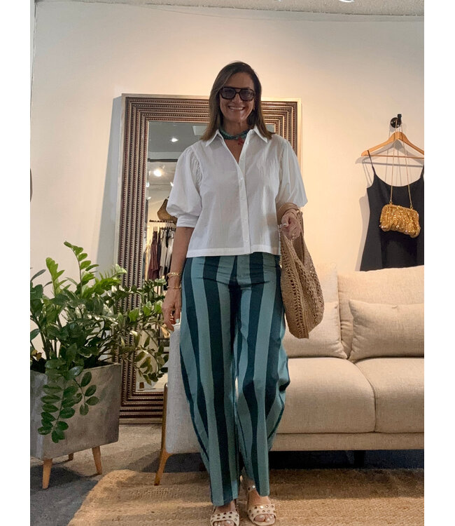 Blue Stripes Pants