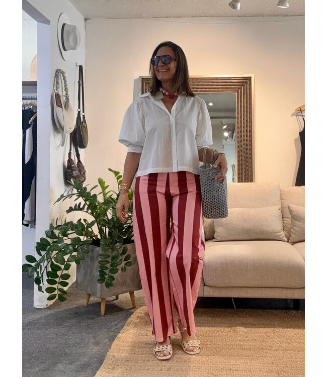 Pink Stripes Pants