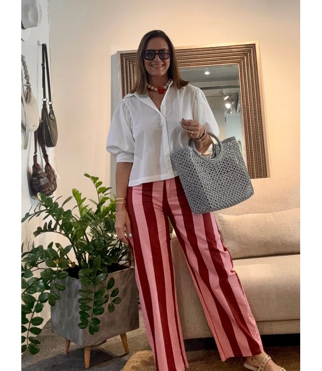 Pink Stripes Pants