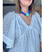 Top Stitch Eyelet Top
