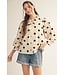 Cream Polka Dot Top