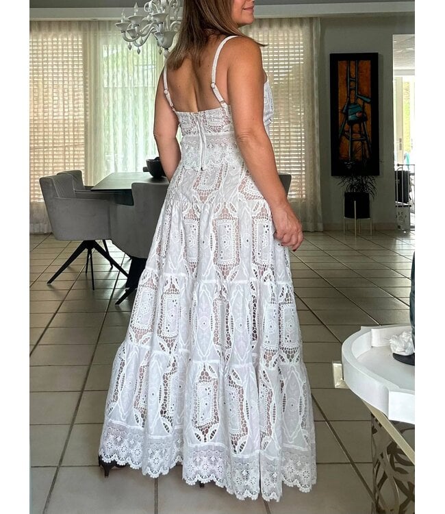 White Crochet Lace Set