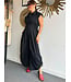 Black Ruched Jumpsuit