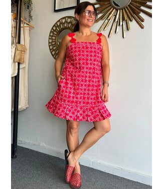Floral Strap Mini Dress