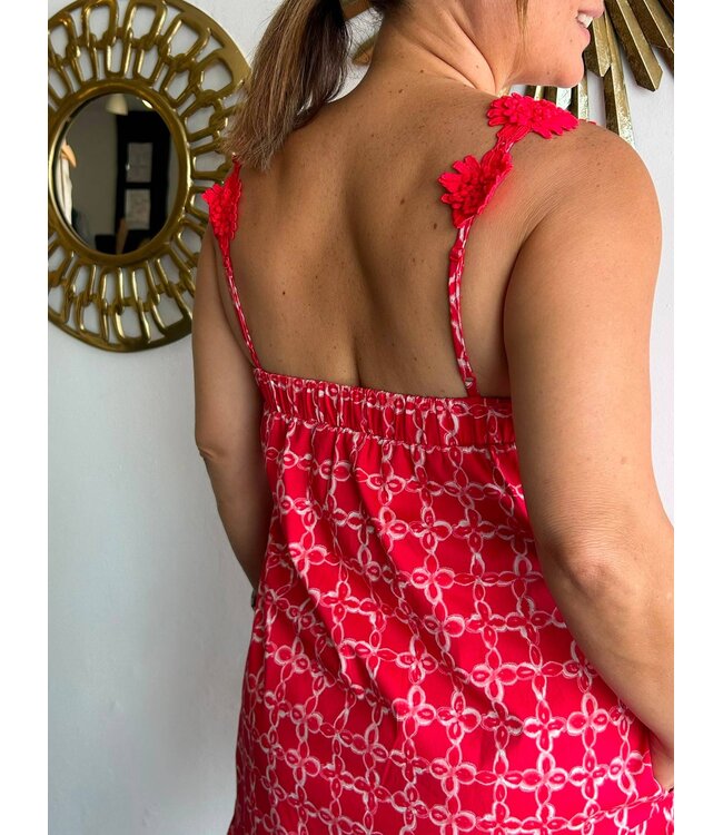 Floral Strap Mini Dress