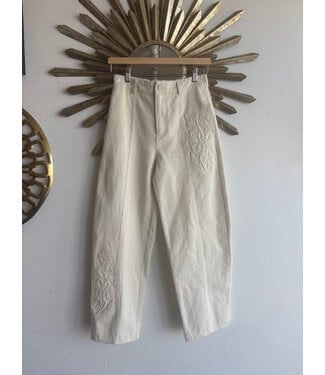High Rise Barrel Leg Pants